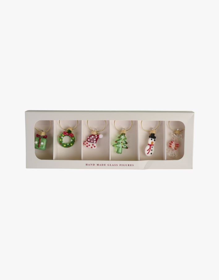 Lasimerkit moniväri - 2,5x5x0,2 cm moniväri - 1