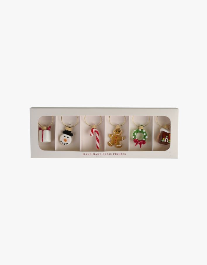 Lasimerkit moniväri - 2,5x5x0,2 cm moniväri - 1
