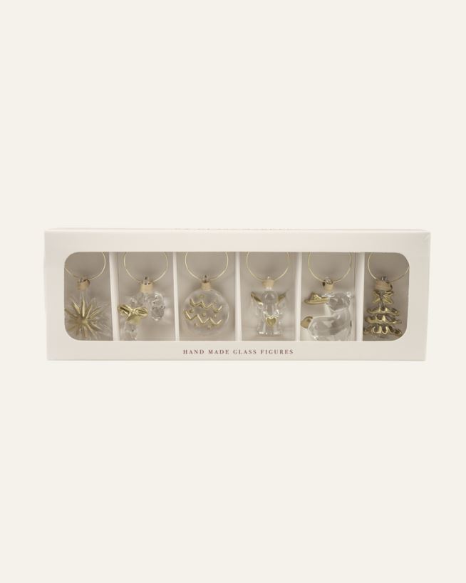 Lasimerkit moniväri/kulta - 2,5x5x0,2 cm moniväri/kulta - 1