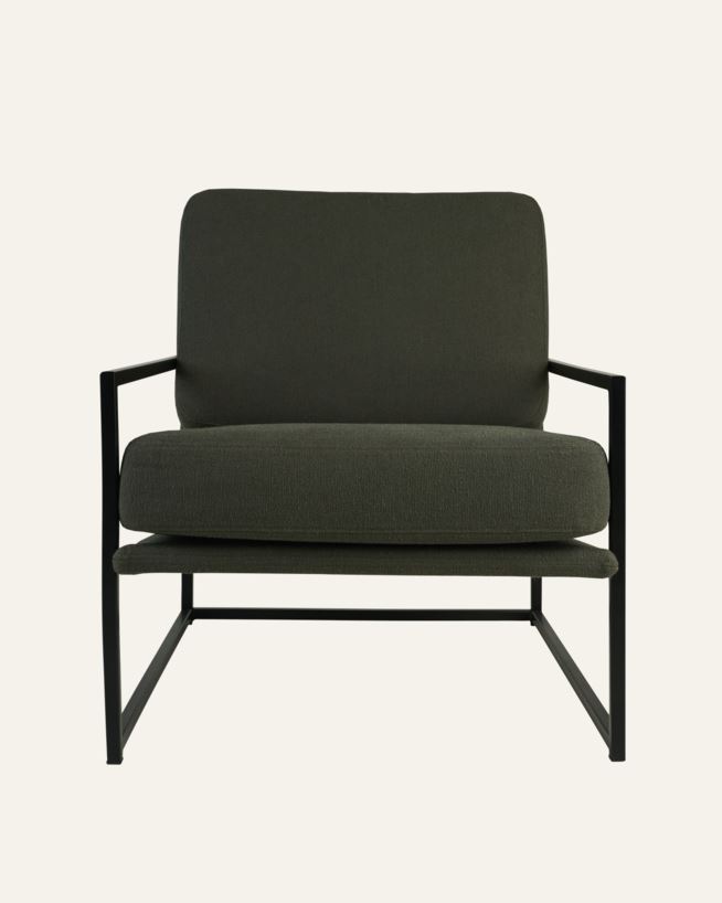 Lepotuoli oliivinvihreä - 66x86x78 cm oliivinvihreä - 1