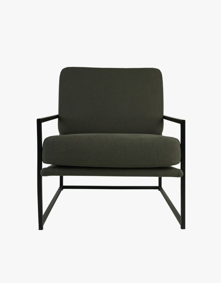 Lepotuoli oliivinvihreä - 66x86x78 cm oliivinvihreä - 1