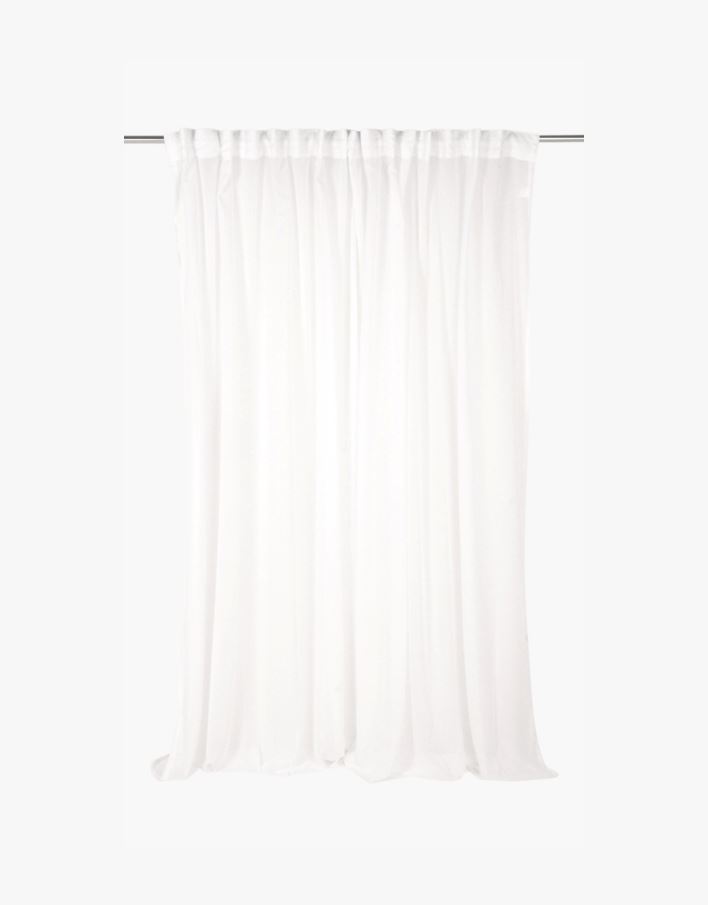 Erittäin leveä pellavaverho valkoinen - 240x300 cm valkoinen - 1