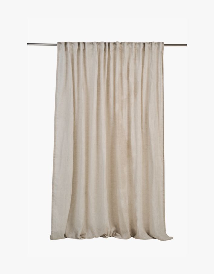 Erittäin leveä pellavaverho luonnonväri - 240x300 cm luonnonväri - 1