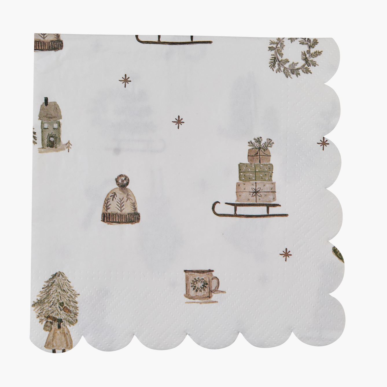 Paperiservetit vihreä - 33x33 cm vihreä - 1