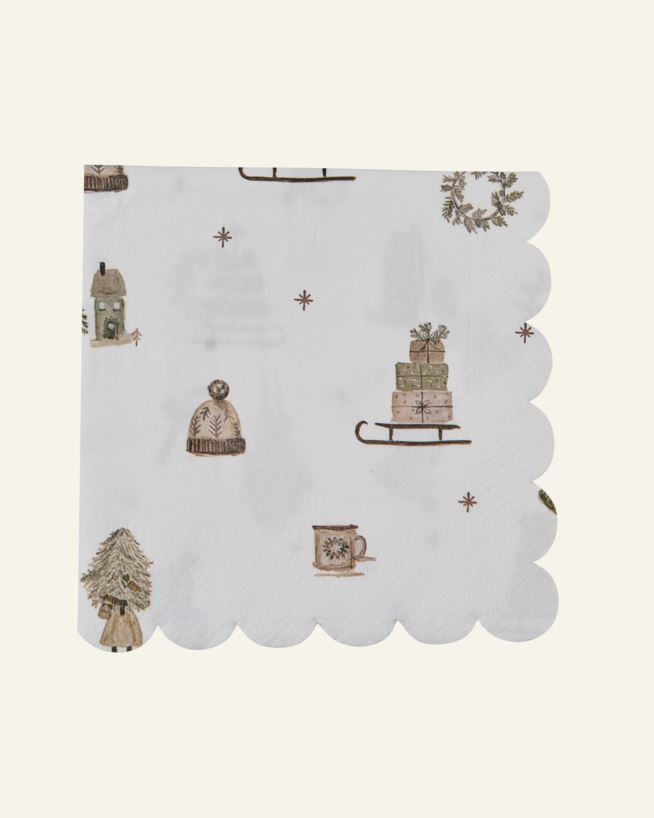 Paperiservetit vihreä - 33x33 cm vihreä - 1