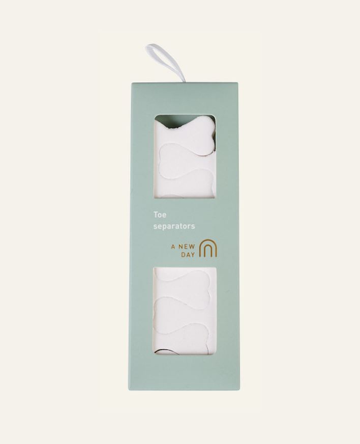 Varpaiden erotin valkoinen - 3,3x10,5x0,7 cm valkoinen - 1