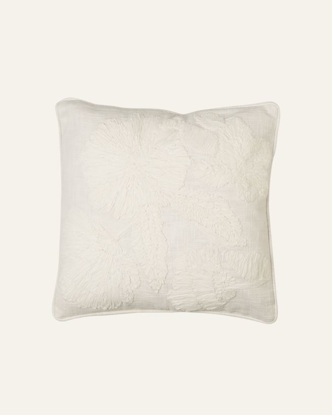 Koristetyynynpäällinen valkoinen - 50x50 cm valkoinen - 1