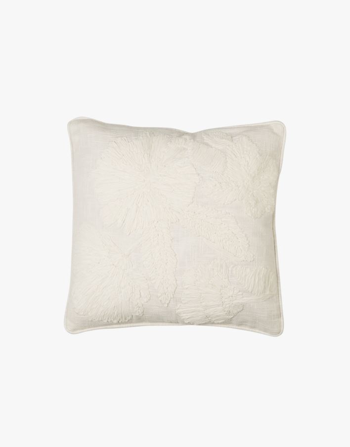 Koristetyynynpäällinen valkoinen - 50x50 cm valkoinen - 1
