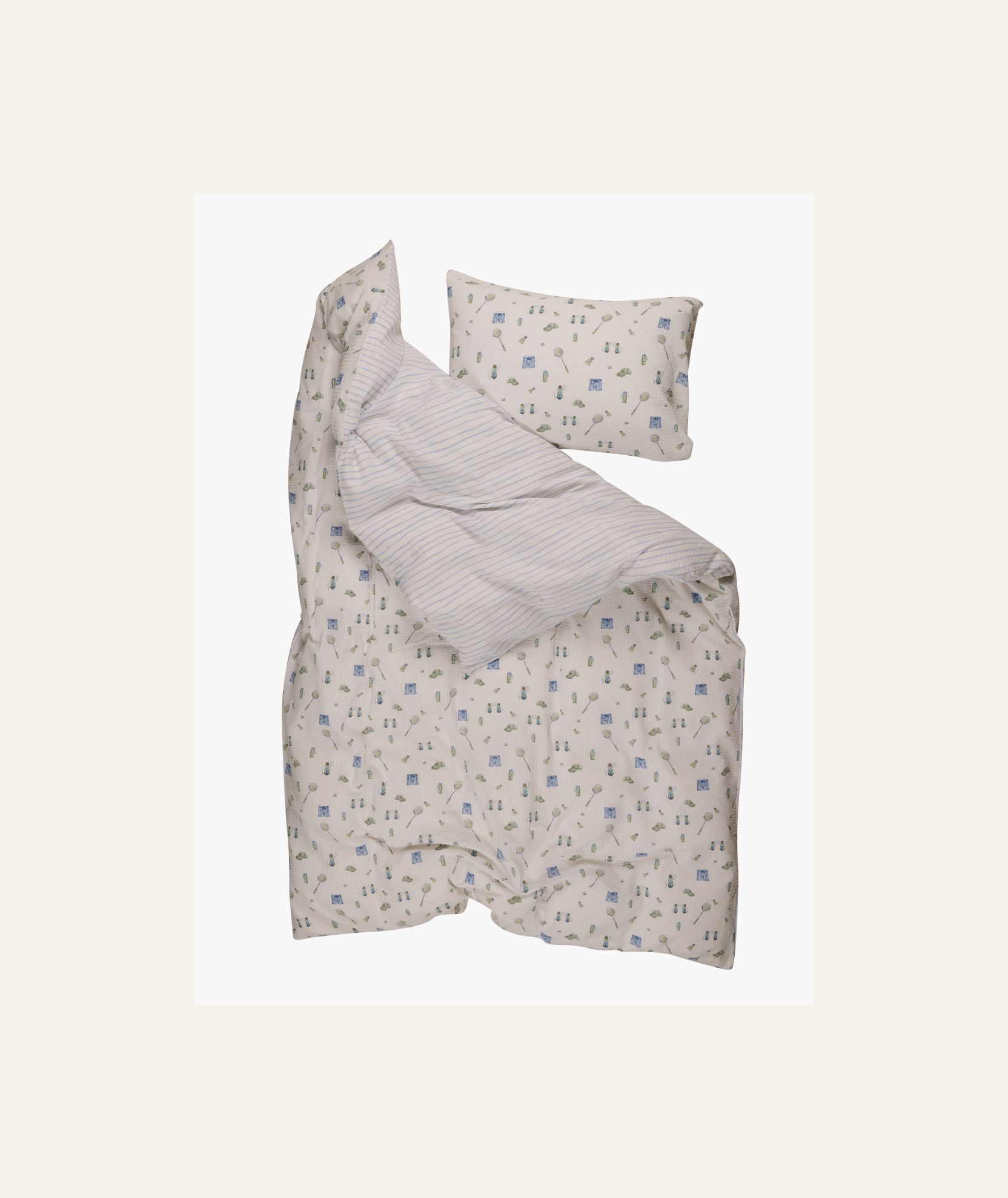 Pussilakanasetti moniväri/vihreä - 3