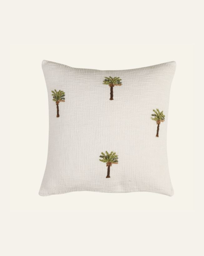 Koristetyynynpäällinen valkoinen - 45x45 cm valkoinen - 1
