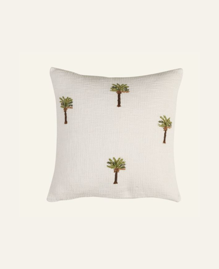 Koristetyynynpäällinen valkoinen - 45x45 cm valkoinen - 1