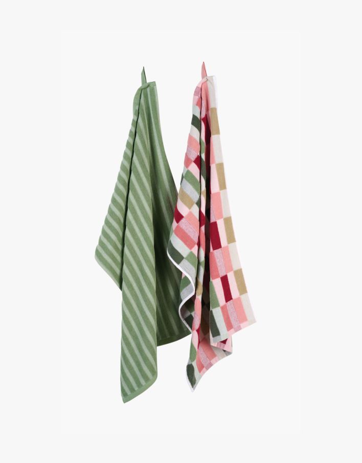 Keittiöpyyhe tummanvihreä - 45x70 cm tummanvihreä - 1