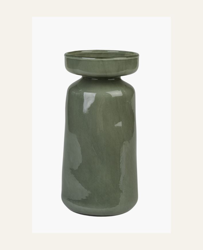 Maljakko pullonvihreä - 19,5 cm ø10 pullonvihreä - 1