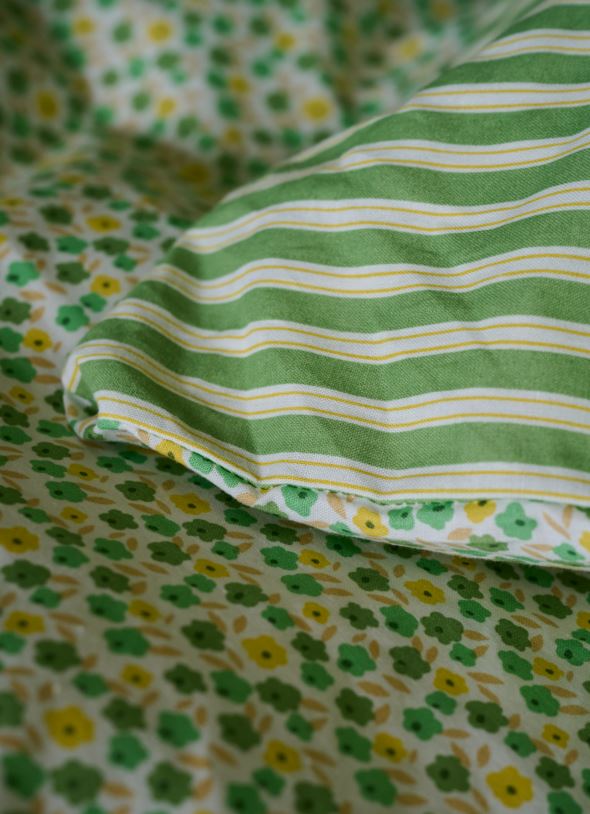 Pussilakanasetti puuvillaa moniväri/vihreä - 4