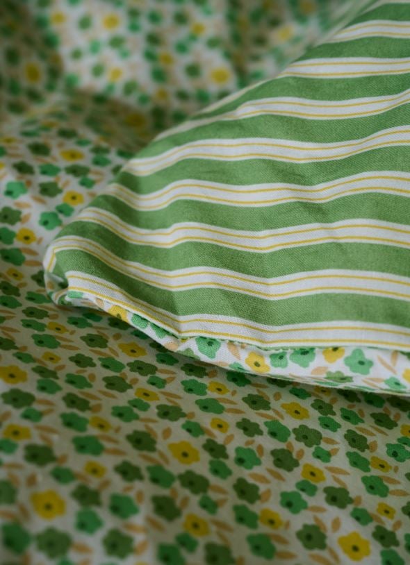 Pussilakanasetti puuvillaa moniväri/vihreä - 4