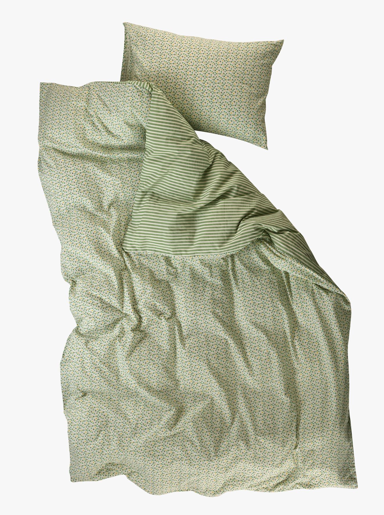 Pussilakanasetti puuvillaa moniväri/vihreä - 5