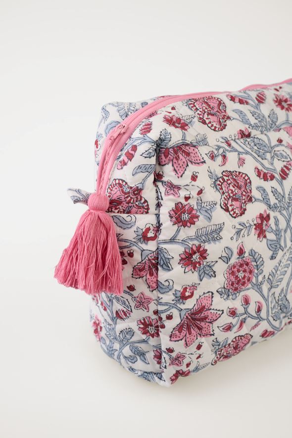 Suuri toilettilaukku moniväri/punainen - 2