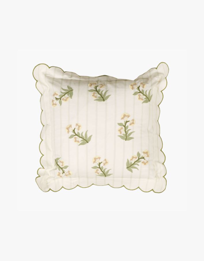 Koristetyynynpäällinen valkoinen - 45x45 cm valkoinen - 1