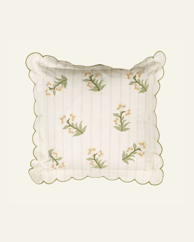 Koristetyynynpäällinen valkoinen - 45x45 cm valkoinen - 1