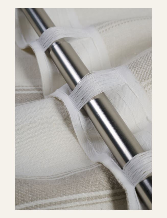 Pellavaverho moniväri/valkoinen - 2