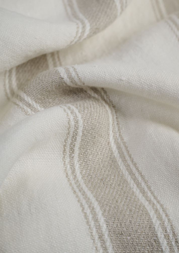 Pellavaverho moniväri/valkoinen - 4