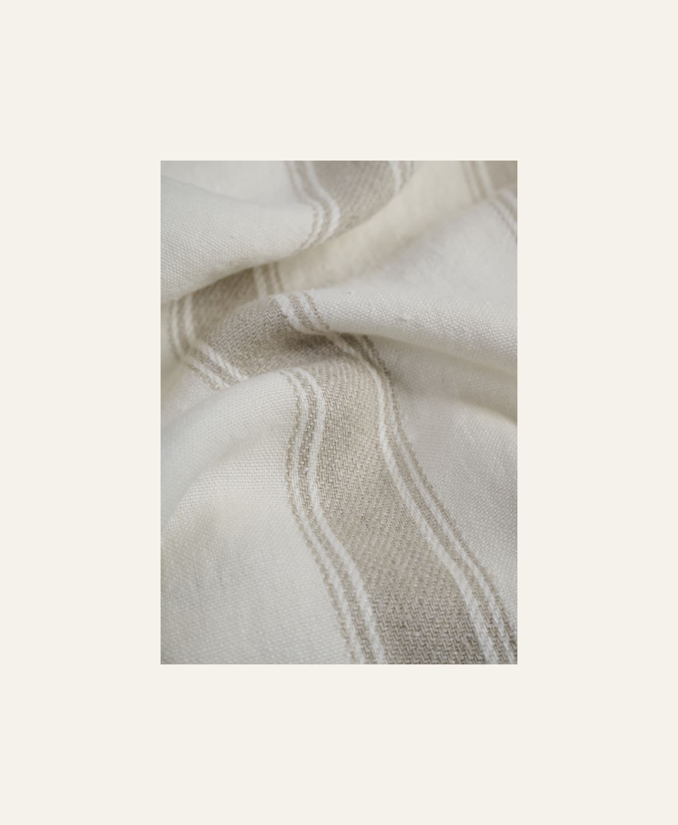 Pellavaverho moniväri/valkoinen - 4