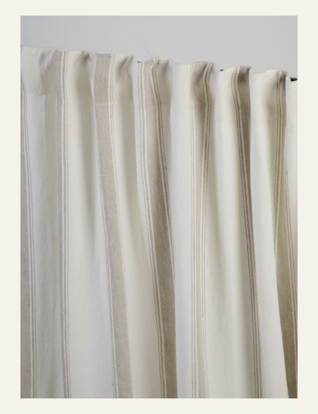 Pellavaverho moniväri/valkoinen - 3