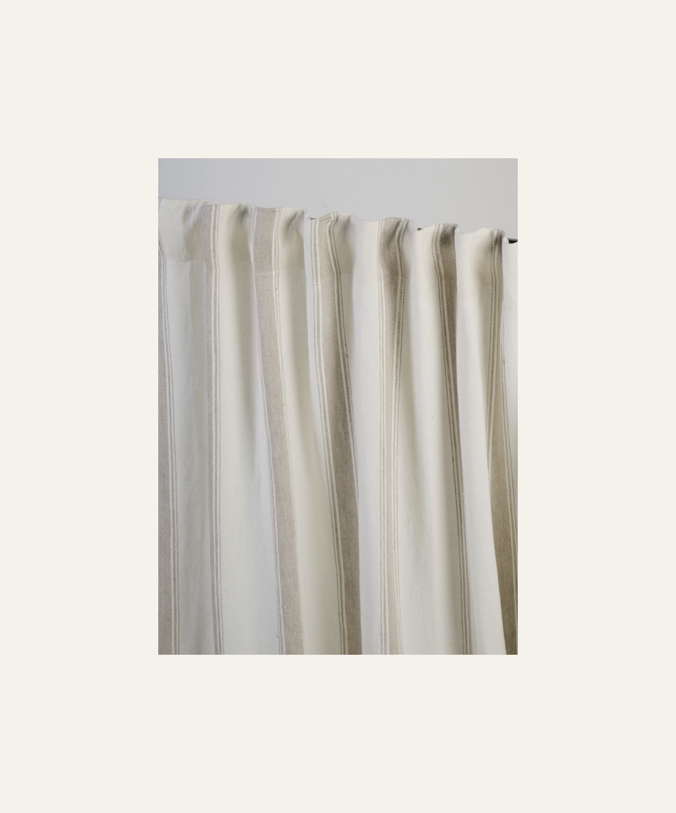 Pellavaverho moniväri/valkoinen - 3