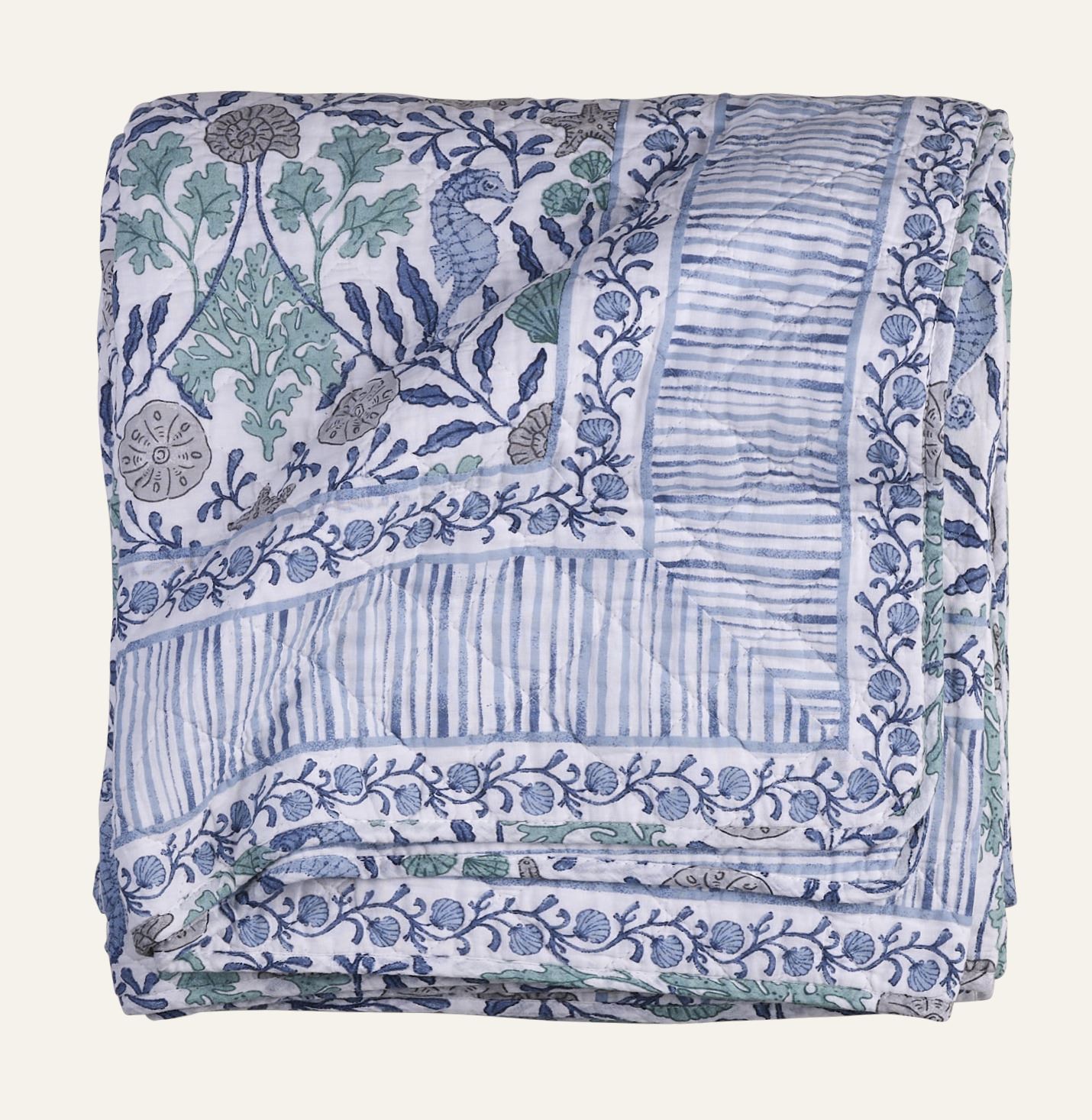 Päiväpeitto moniväri/sininen - 2