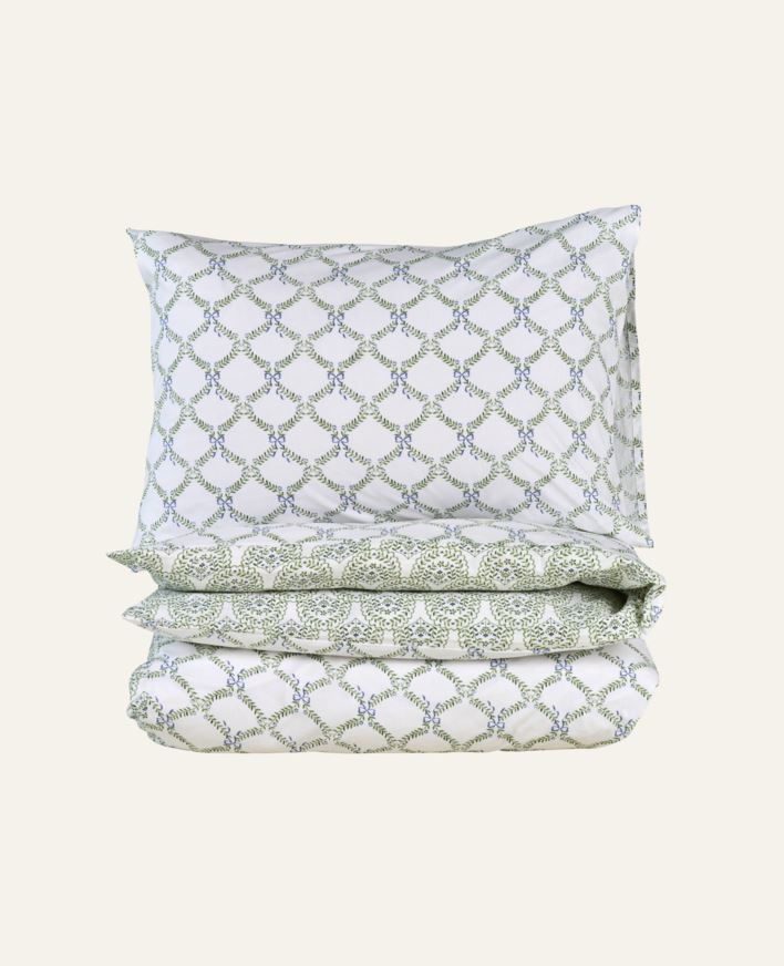 Pussilakanasetti moniväri/vihreä - 230x220 cm/50x60 cm moniväri/vihreä - 1