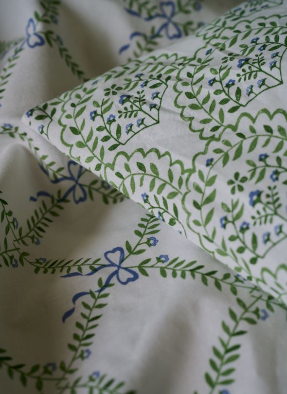 Pussilakanasetti moniväri/vihreä - 2