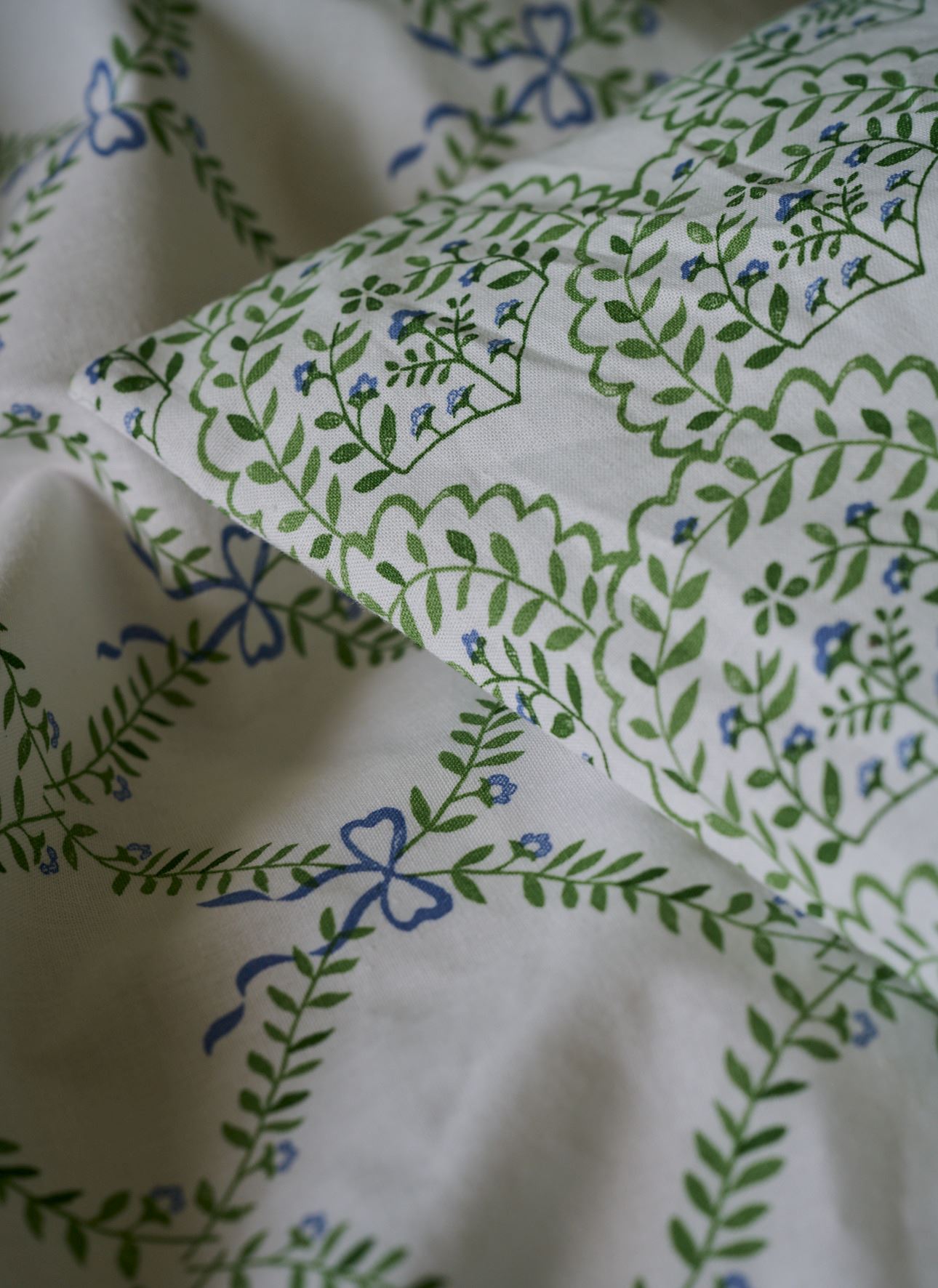 Pussilakanasetti moniväri/vihreä - 2