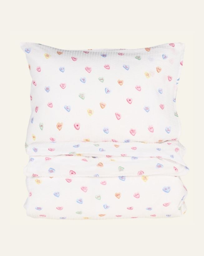 Pussilakanasetti kreppipuuvillaa moniväri - 150x210 cm/50x60 cm moniväri - 1