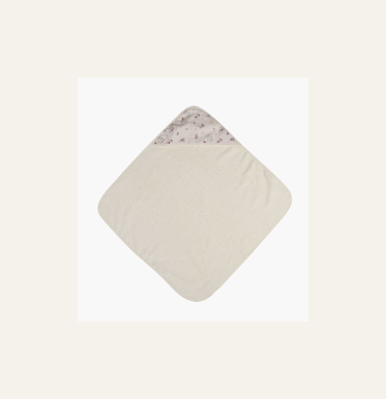 Huppupyyhe moniväri/valkoinen - 2