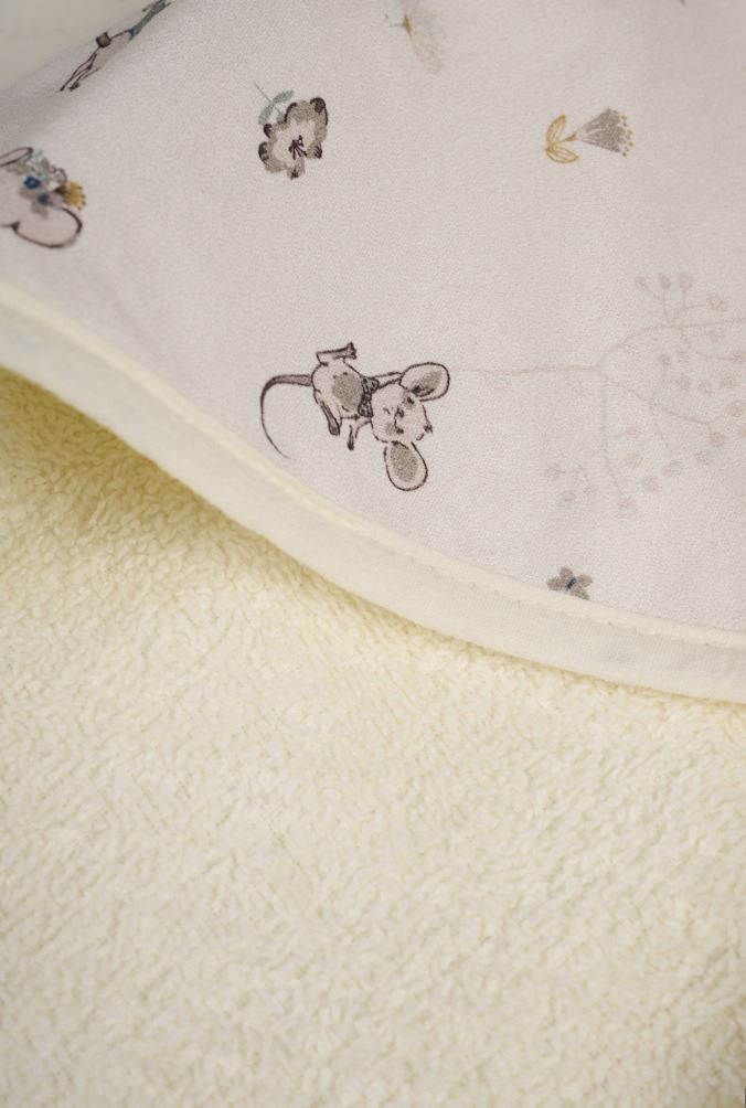 Huppupyyhe moniväri/valkoinen - 3