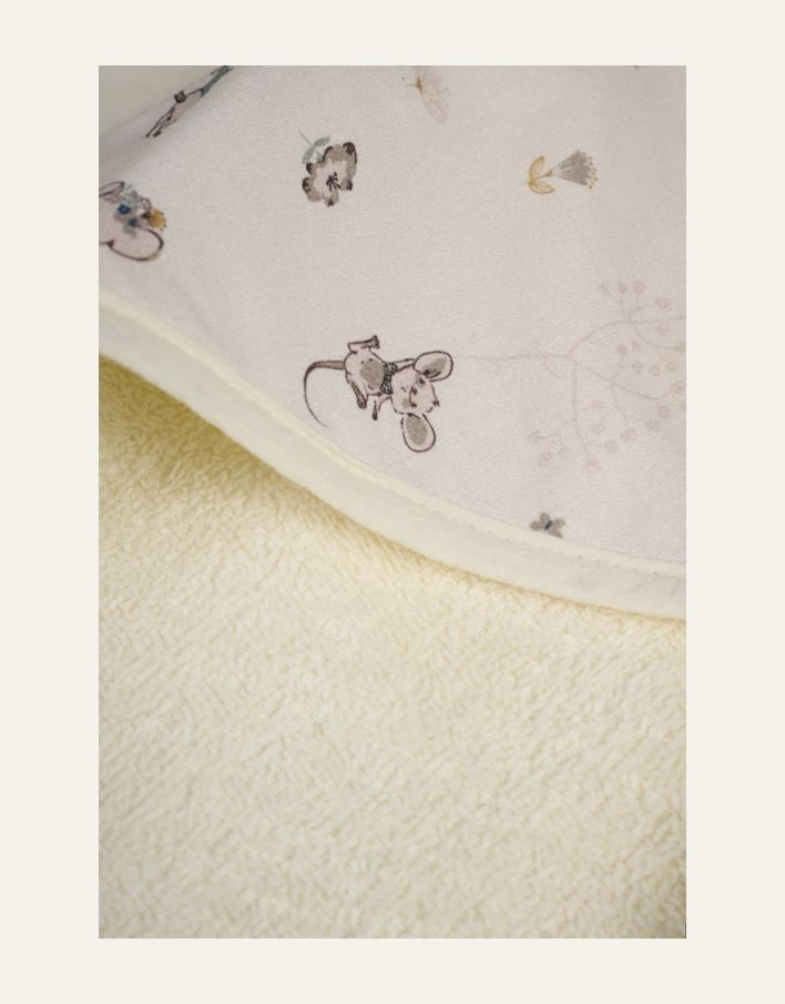 Huppupyyhe moniväri/valkoinen - 3