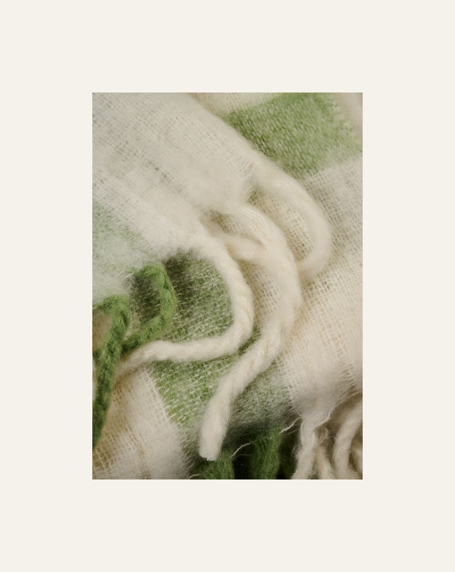 Torkkupeitto moniväri/vihreä - 2