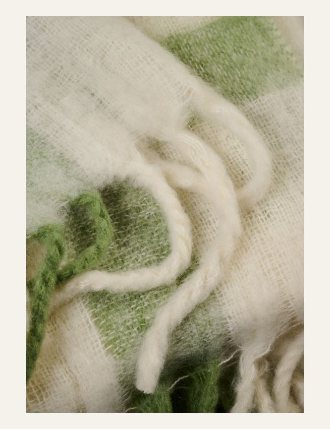 Torkkupeitto moniväri/vihreä - 2