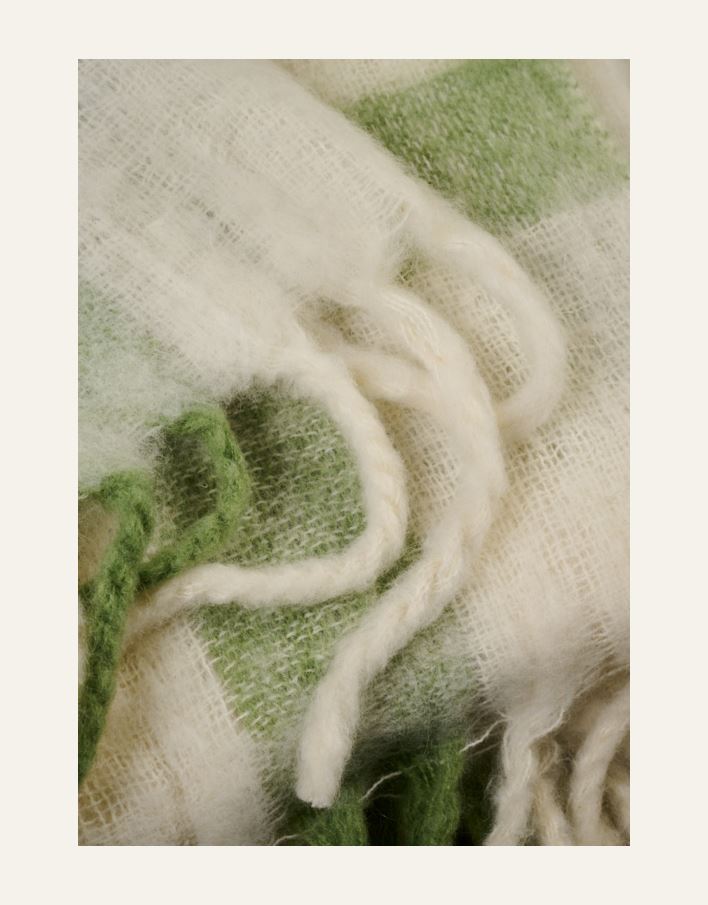 Torkkupeitto moniväri/vihreä - 2