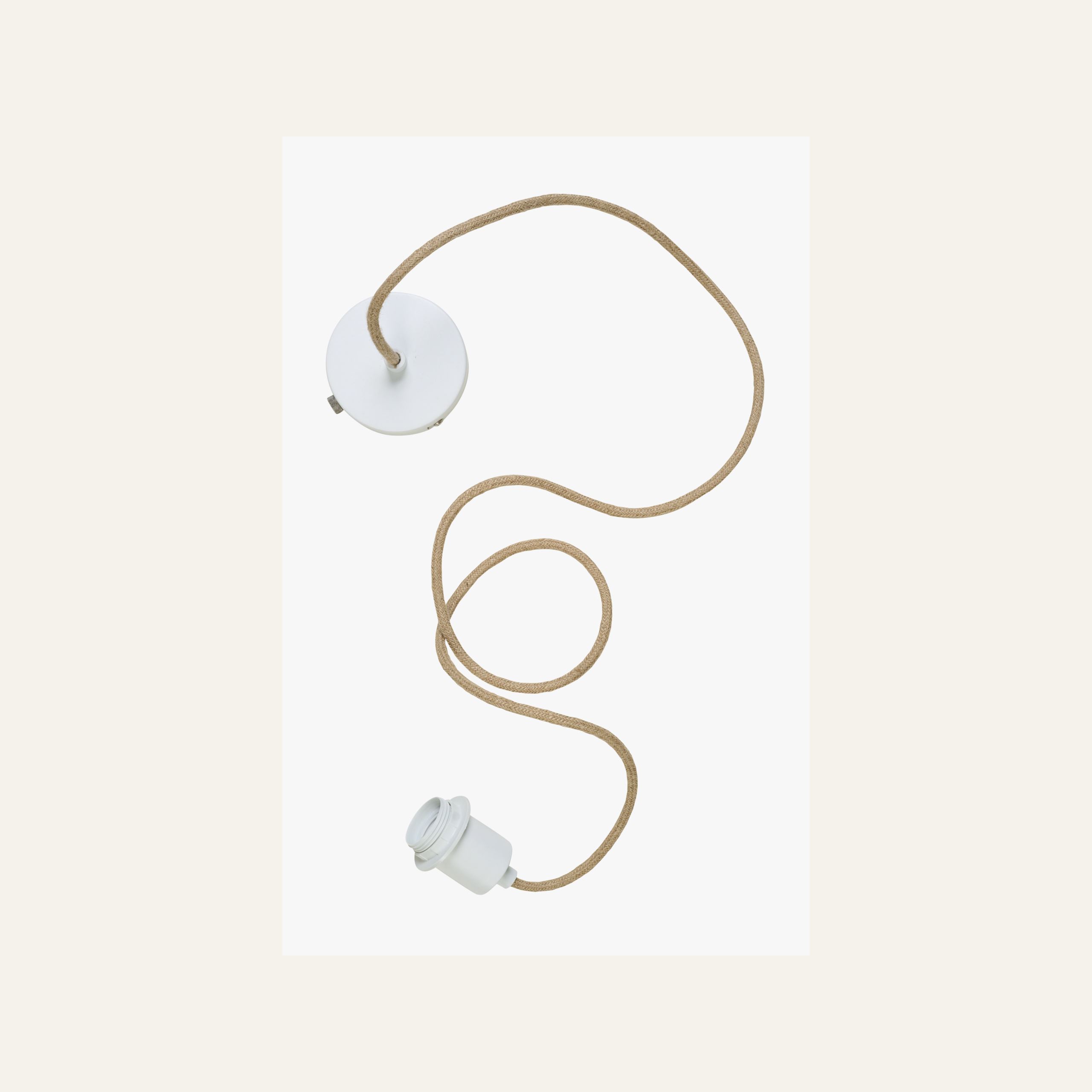 valaisinripustusjohto valkoinen - 2