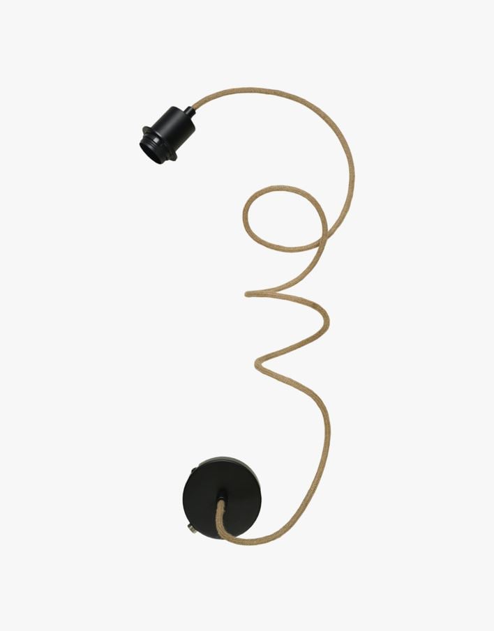 valaisinripustusjohto musta - 150 cm musta - 1