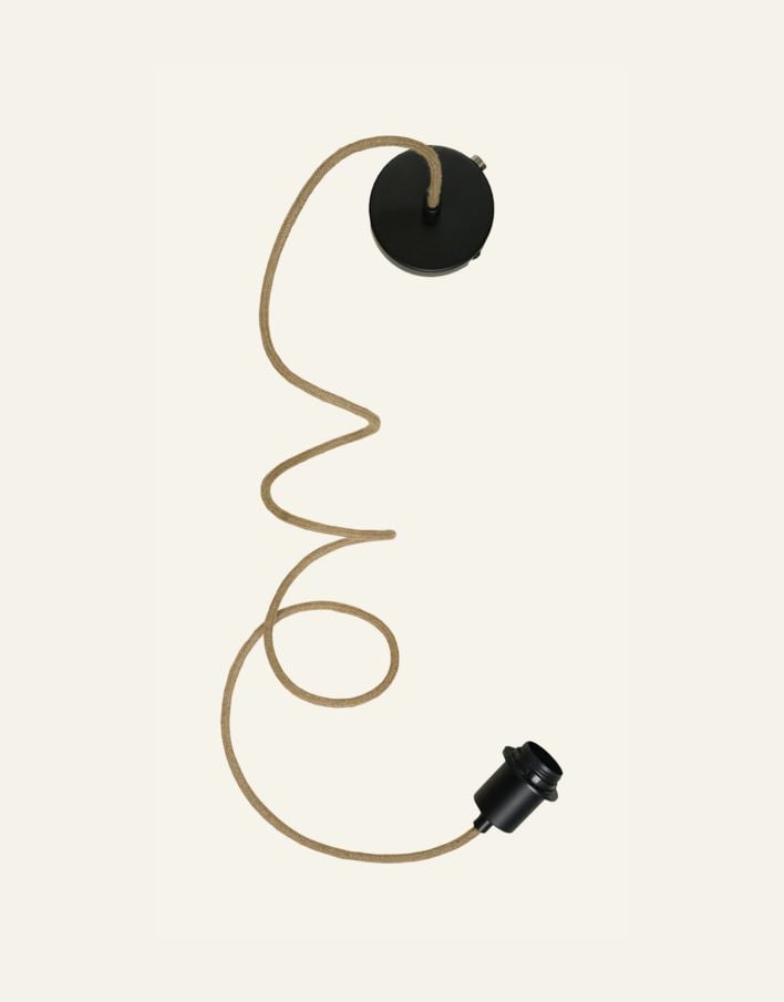 valaisinripustusjohto musta - 3