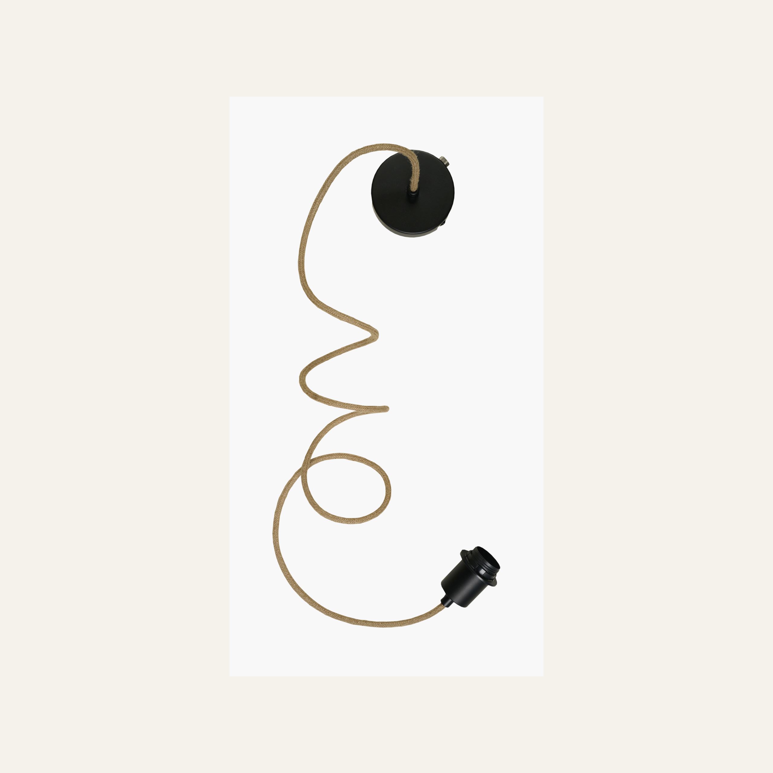 valaisinripustusjohto musta - 3