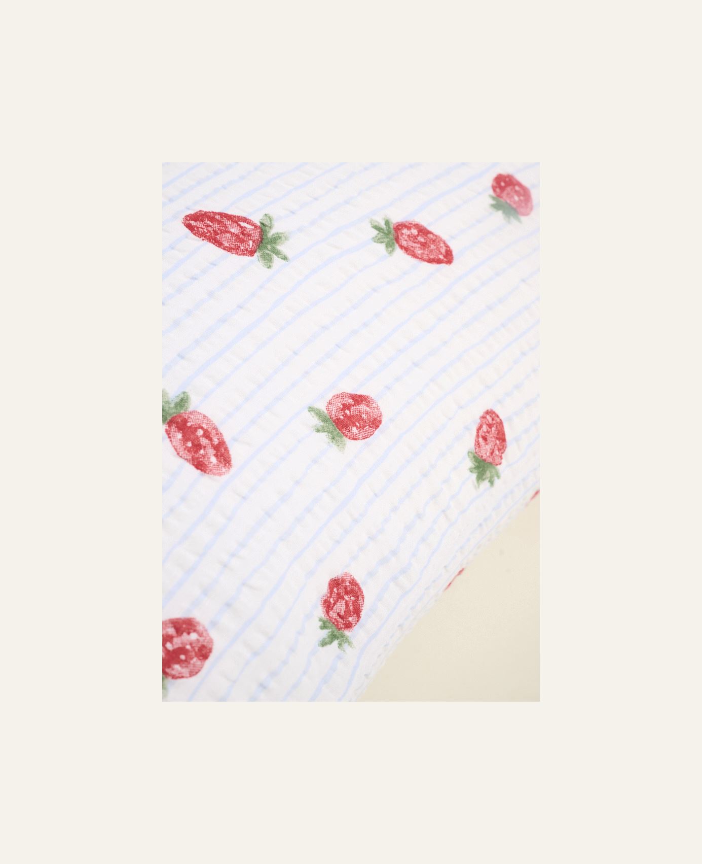 Tyynyliina kreppipuuvillaa vaaleansininen - 2