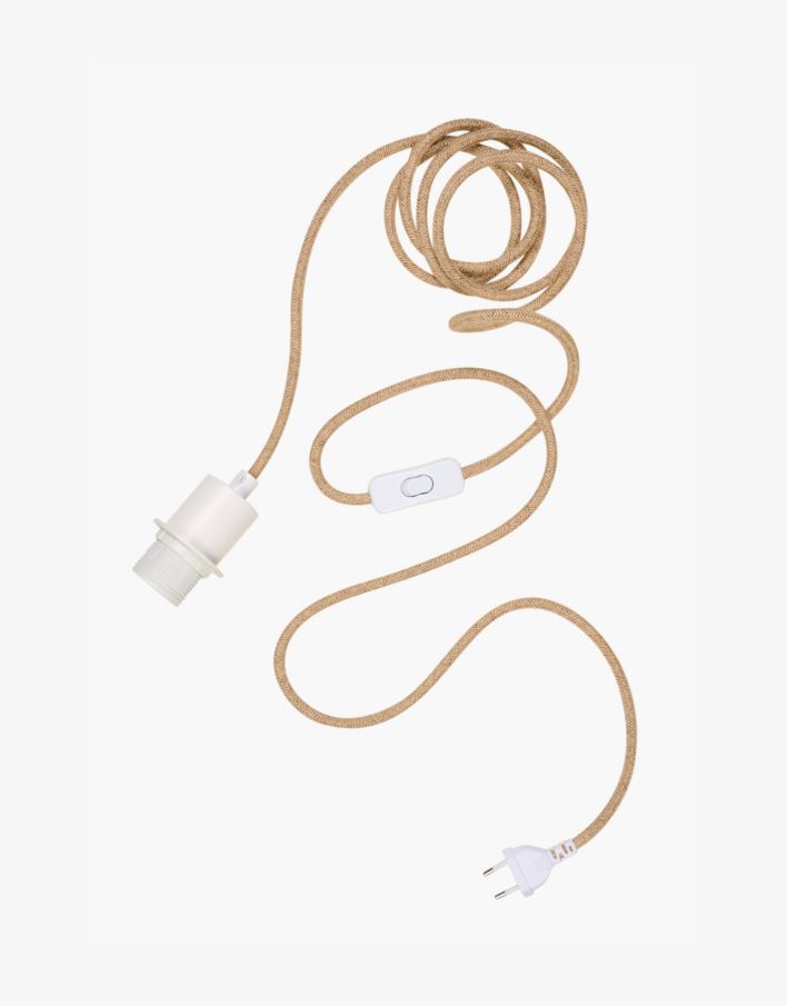 Valaisinjohto valkoinen - 300 cm valkoinen - 1