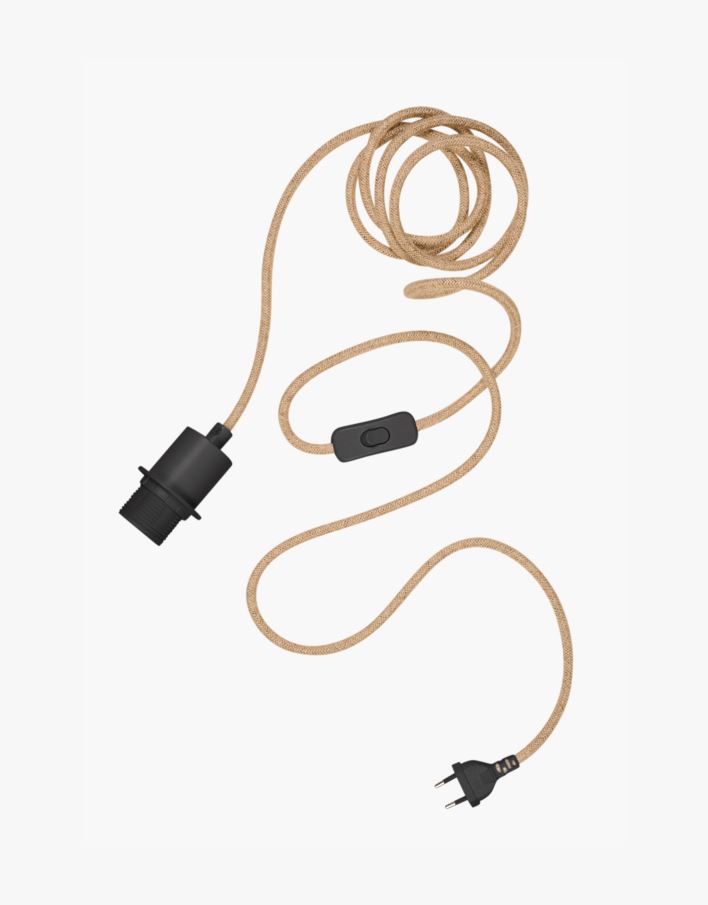 Valaisinjohto musta - 300 cm musta - 1