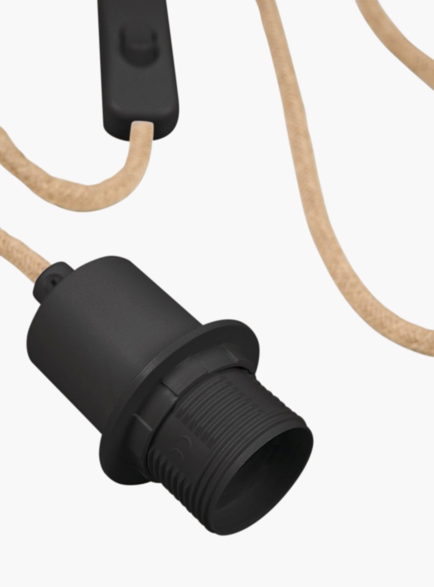 Valaisinjohto musta - 2