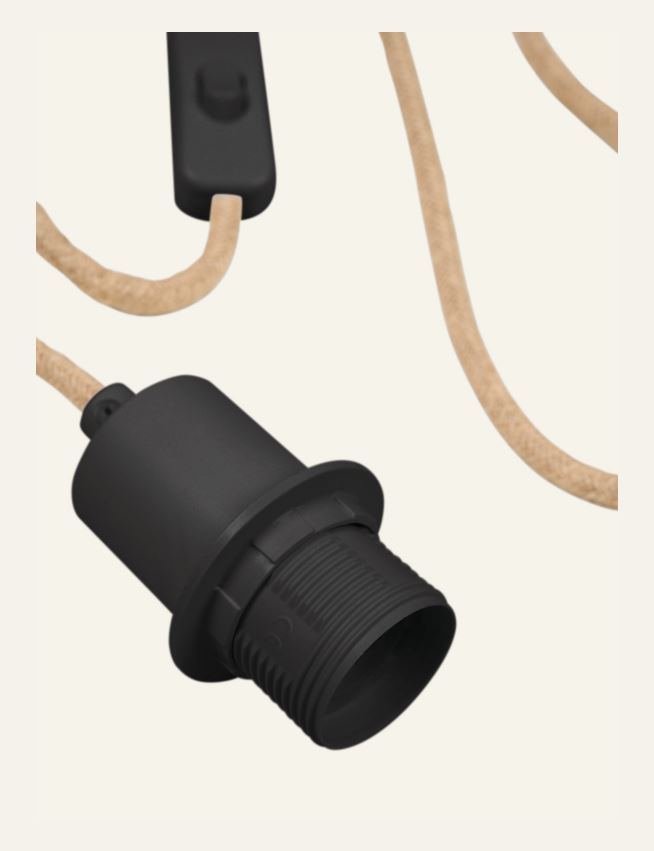 Valaisinjohto musta - 2