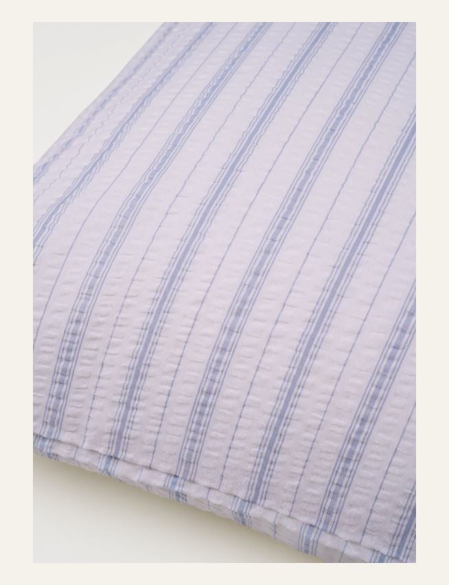 Tyynyliina kreppipuuvillaa vaaleansininen - 2