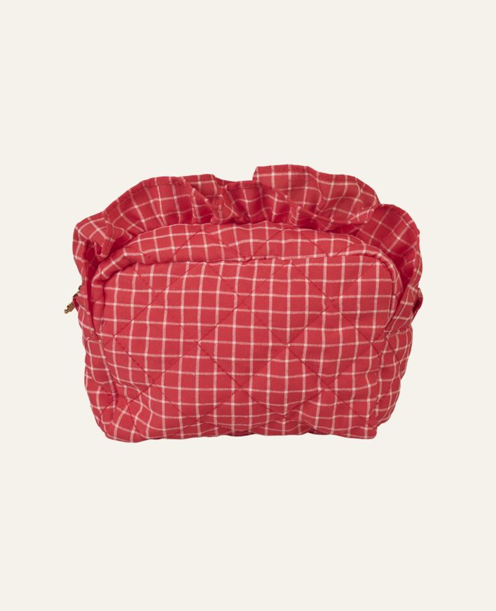 Keskikokoinen toilettilaukku punainen - 14x20 cm punainen - 1